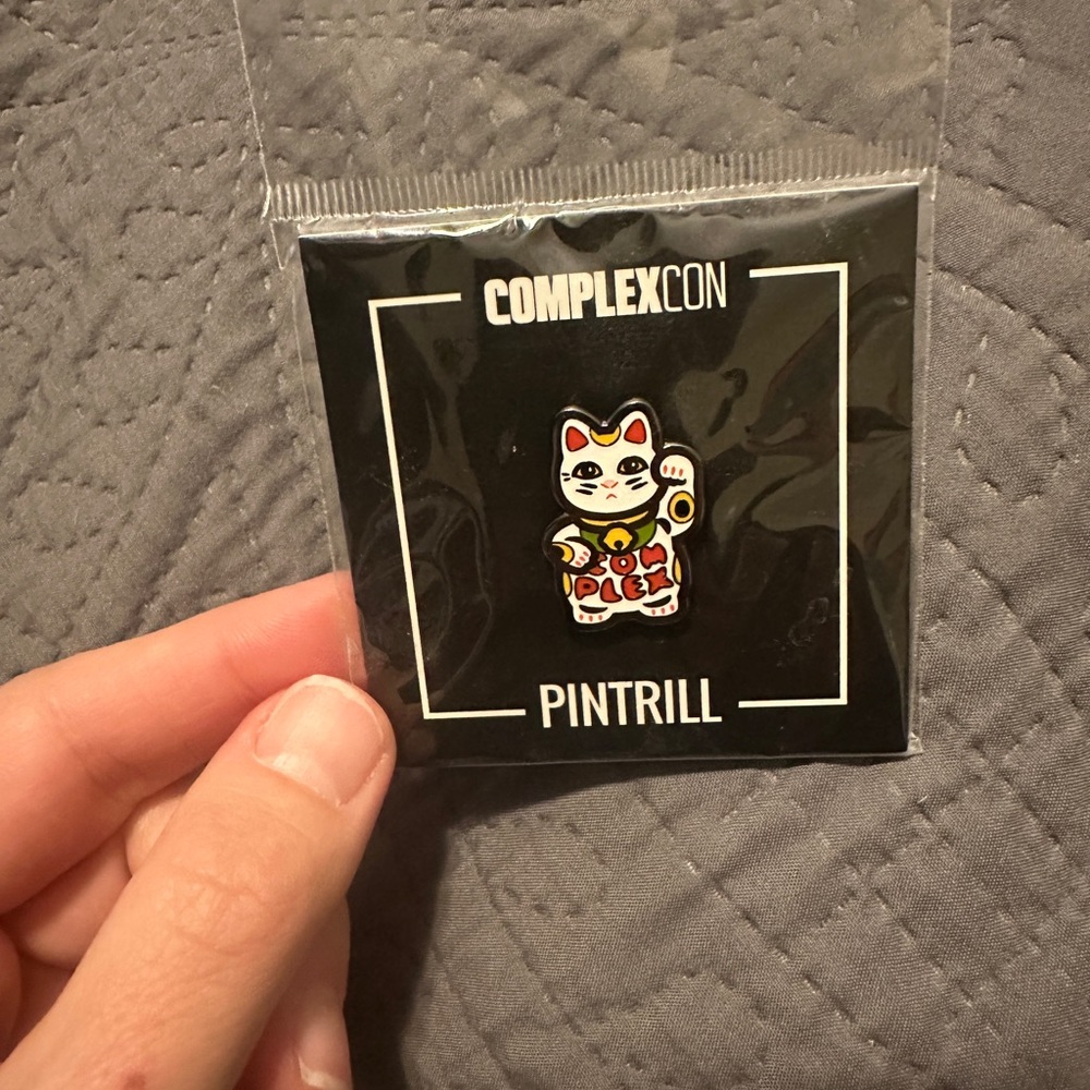 Pintrill ComplexCon Lucky Cat Pin